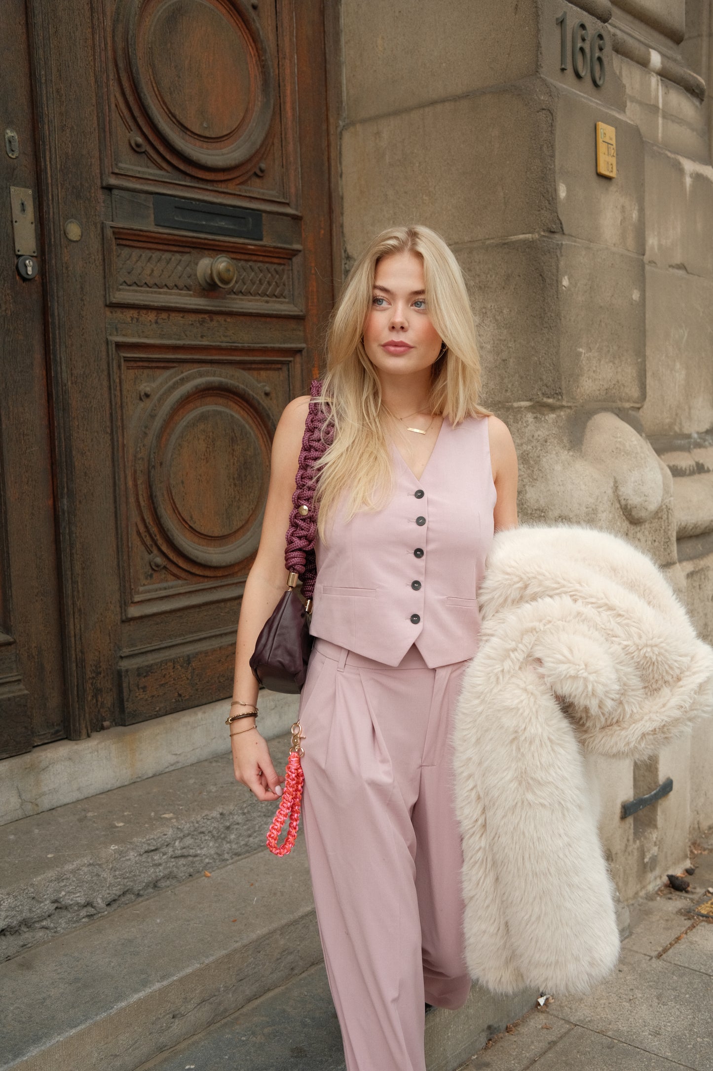 Burgundy - Chunky bagstrap